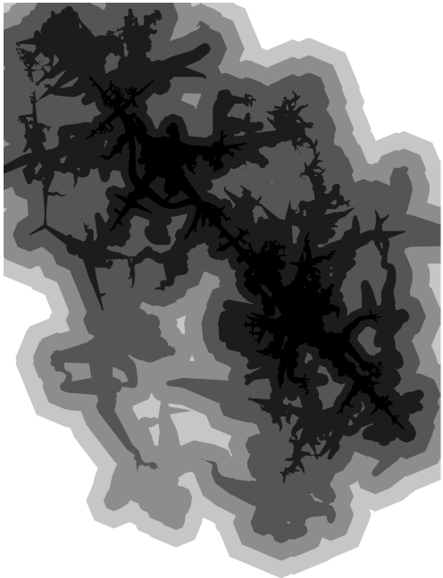 Grass qgis isochrones rcost3.png