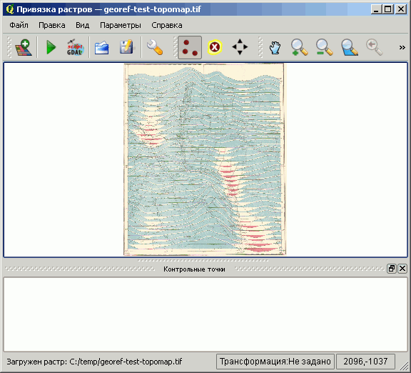 Привязка в qgis